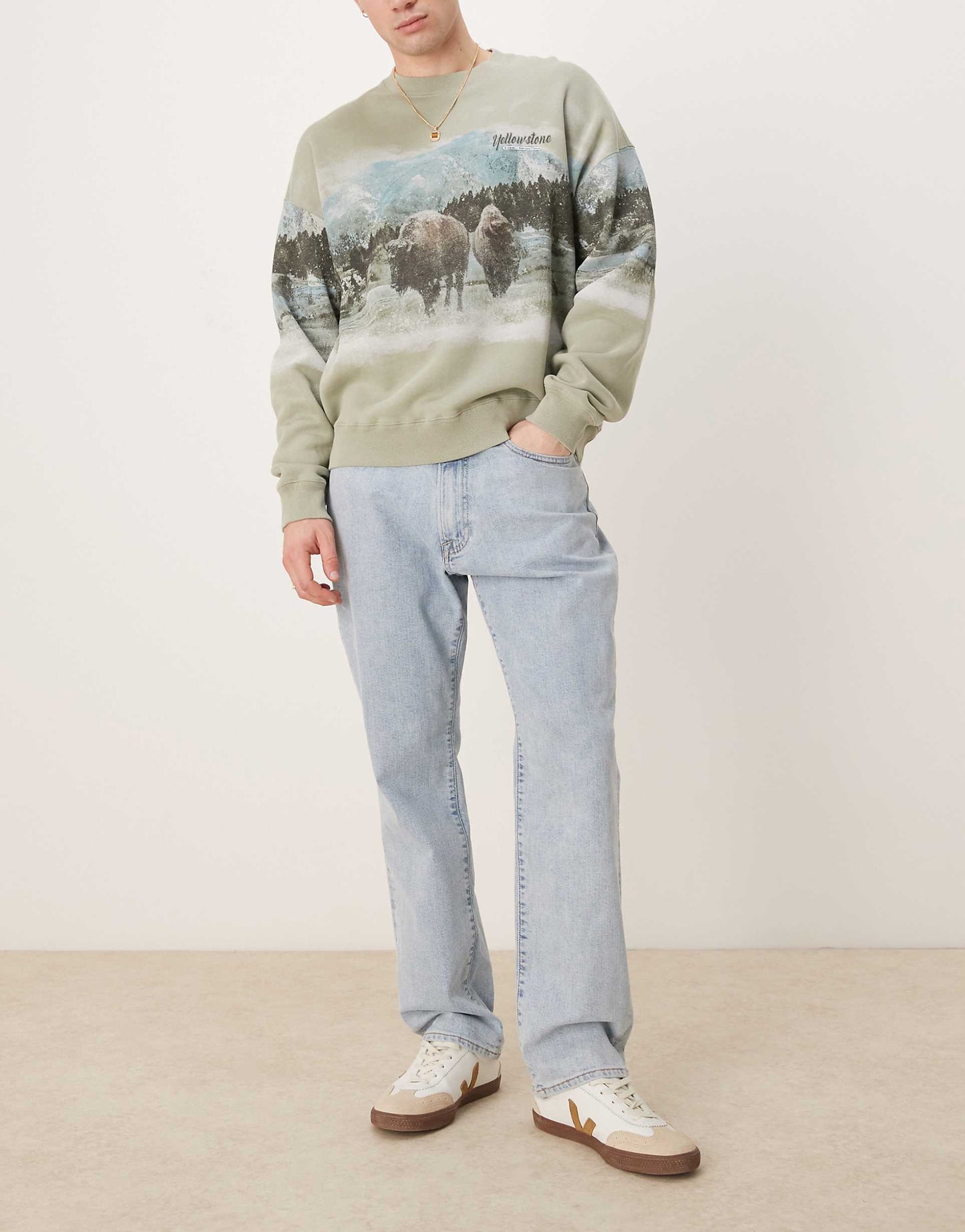 Athletic Fit Straight Leg Jeans