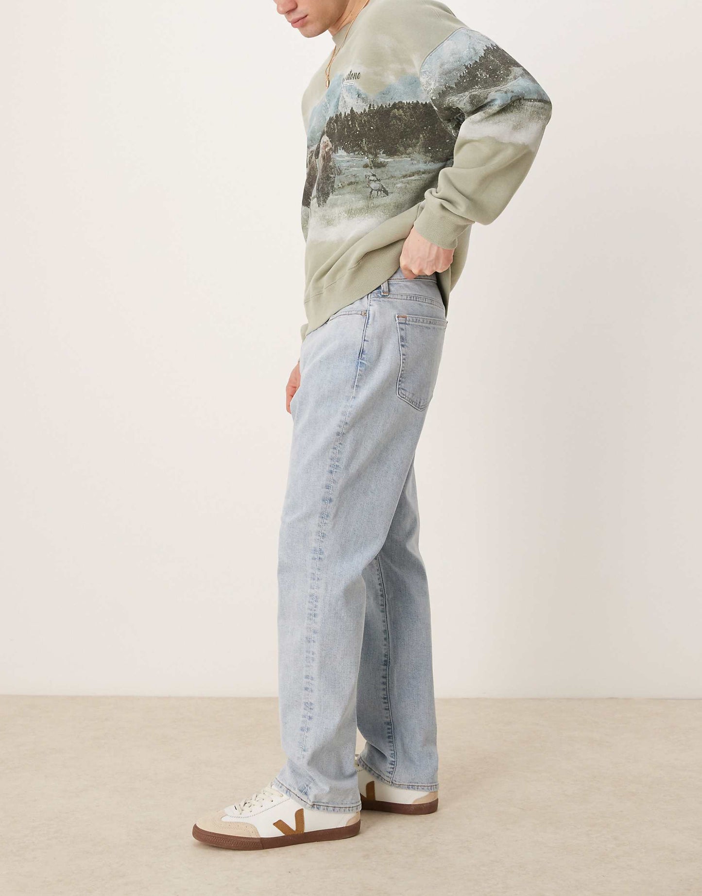 Athletic Fit Straight Leg Jeans