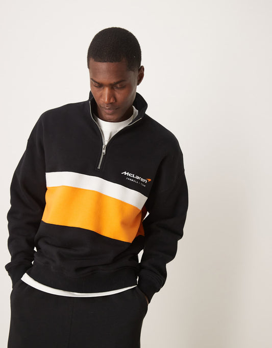 Formula 1 Mclaren 1/4 Zip Collared Sweatshirt
