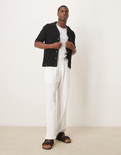 Short Sleeve Knit Button Up Polo
