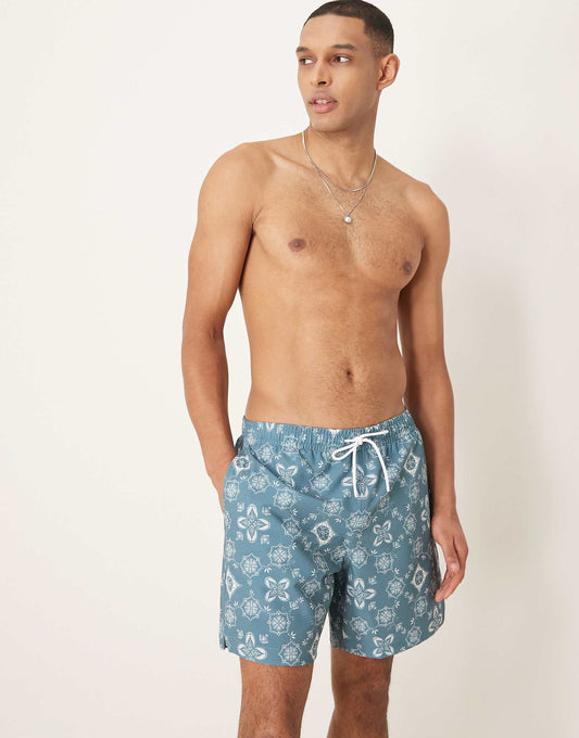 7 Inch Drawstring Swimming Trunks
