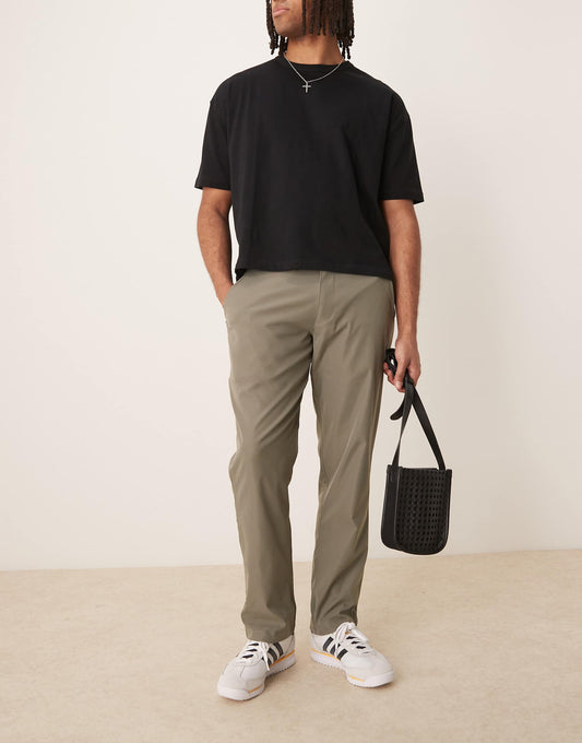 Straight Leg Tailored Trousers