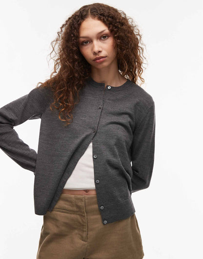 Merino Wool Knitted Cardigan
