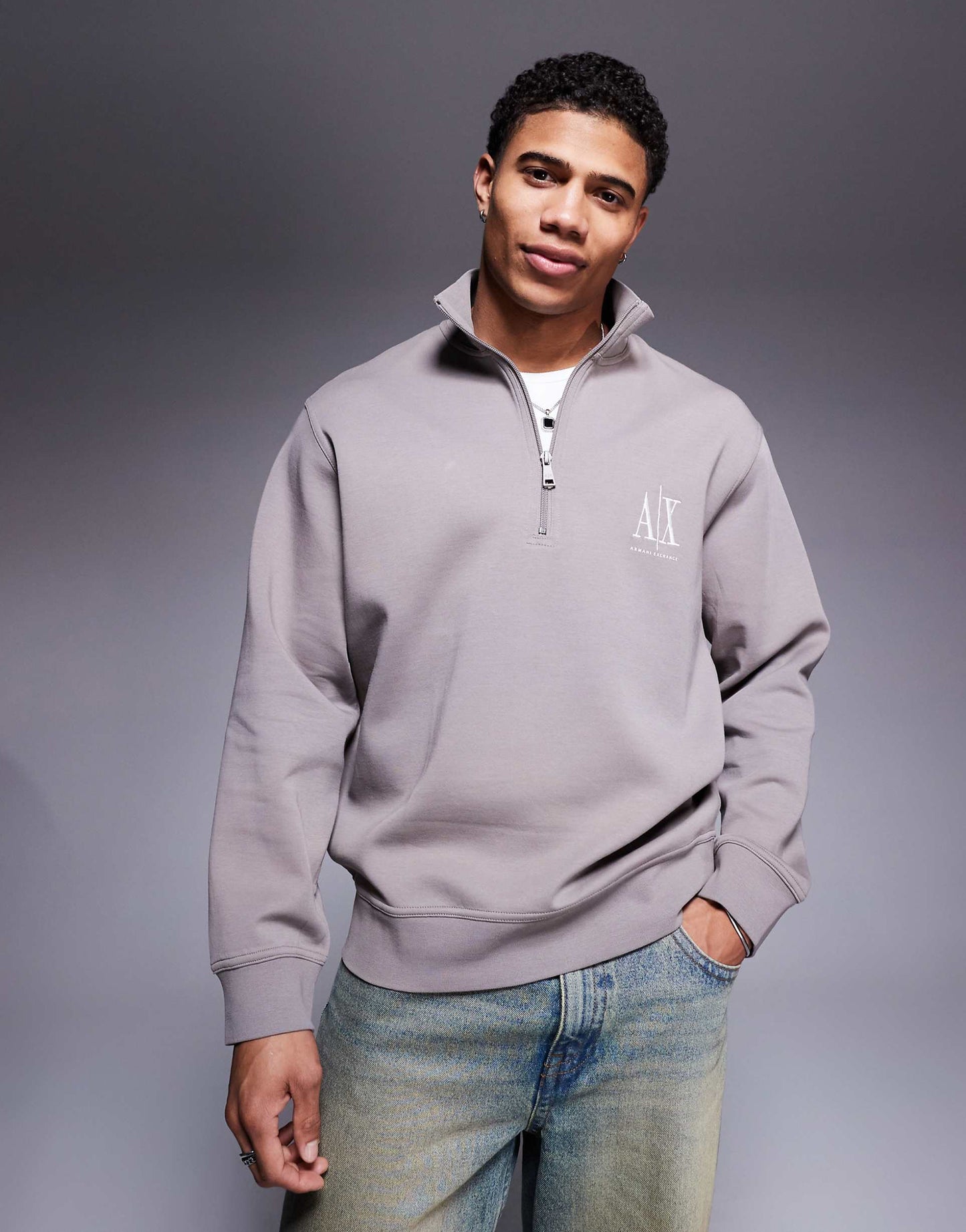 Logo Half Zip Sweatshirt