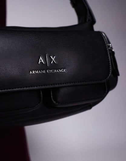 Logo Shoulder Bag With Pocket Details