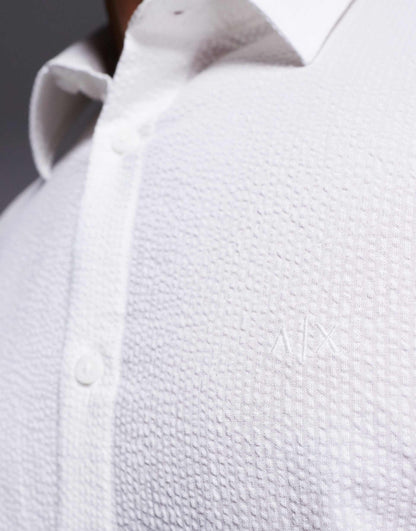 Short Sleeve Textured Shirt