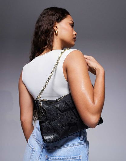 Monogram Logo Shoulder Bag