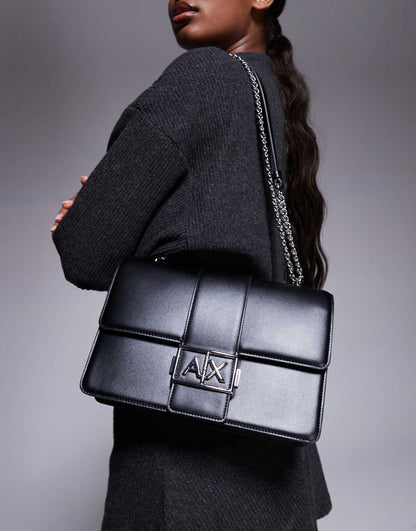 Logo Crossbody Bag With Chain Strap
