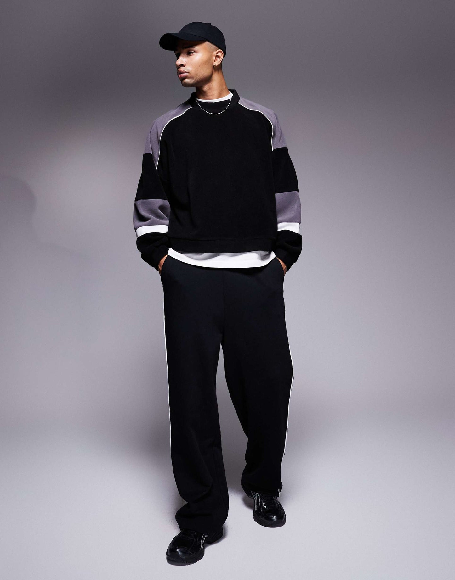 Extreme Oversized Colourblock Jumper