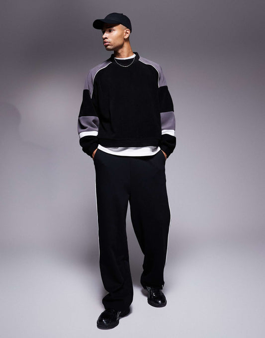 Extreme Oversized Colourblock Jumper