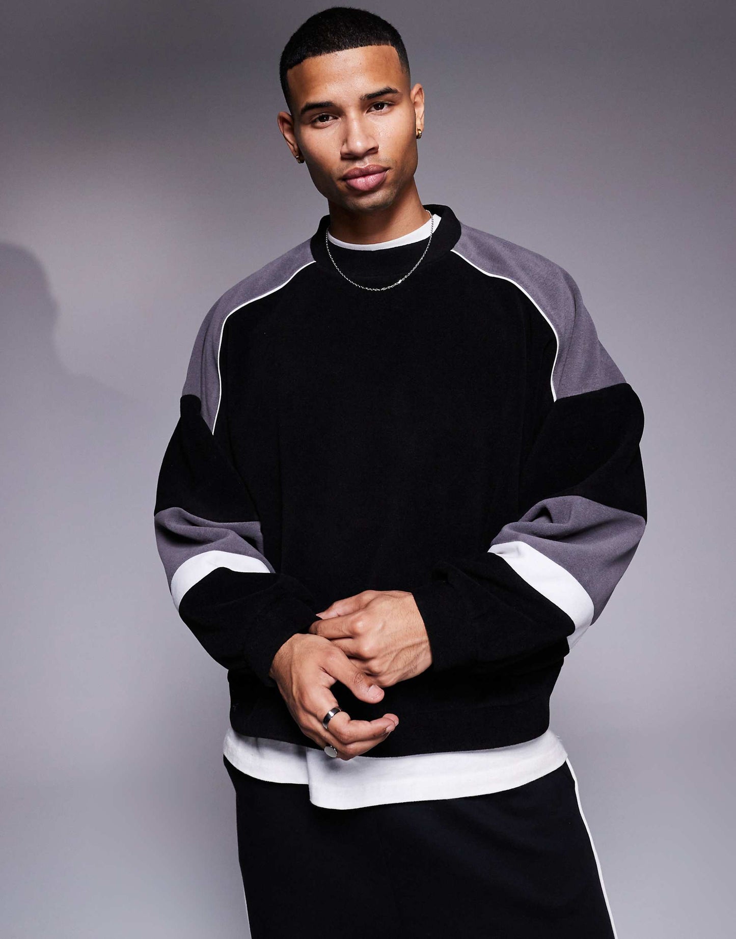 Extreme Oversized Colourblock Jumper