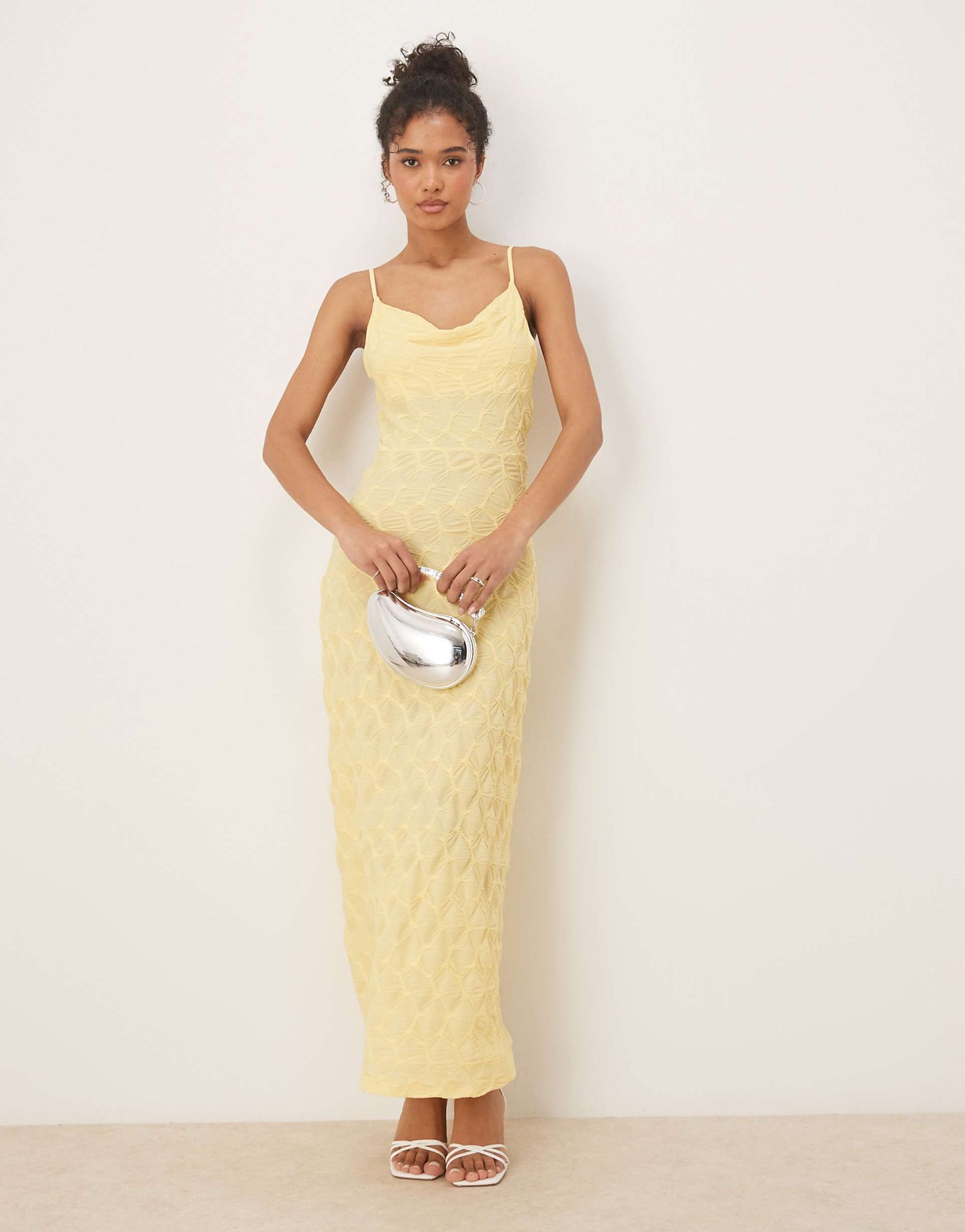 Textured Jersey Cami Maxi Dress