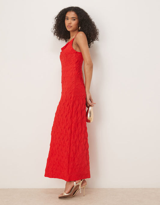 Textured Jersey Cami Maxi Dress