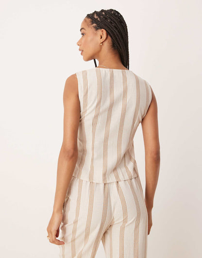 Mix And Match Linen Touch Waistcoat