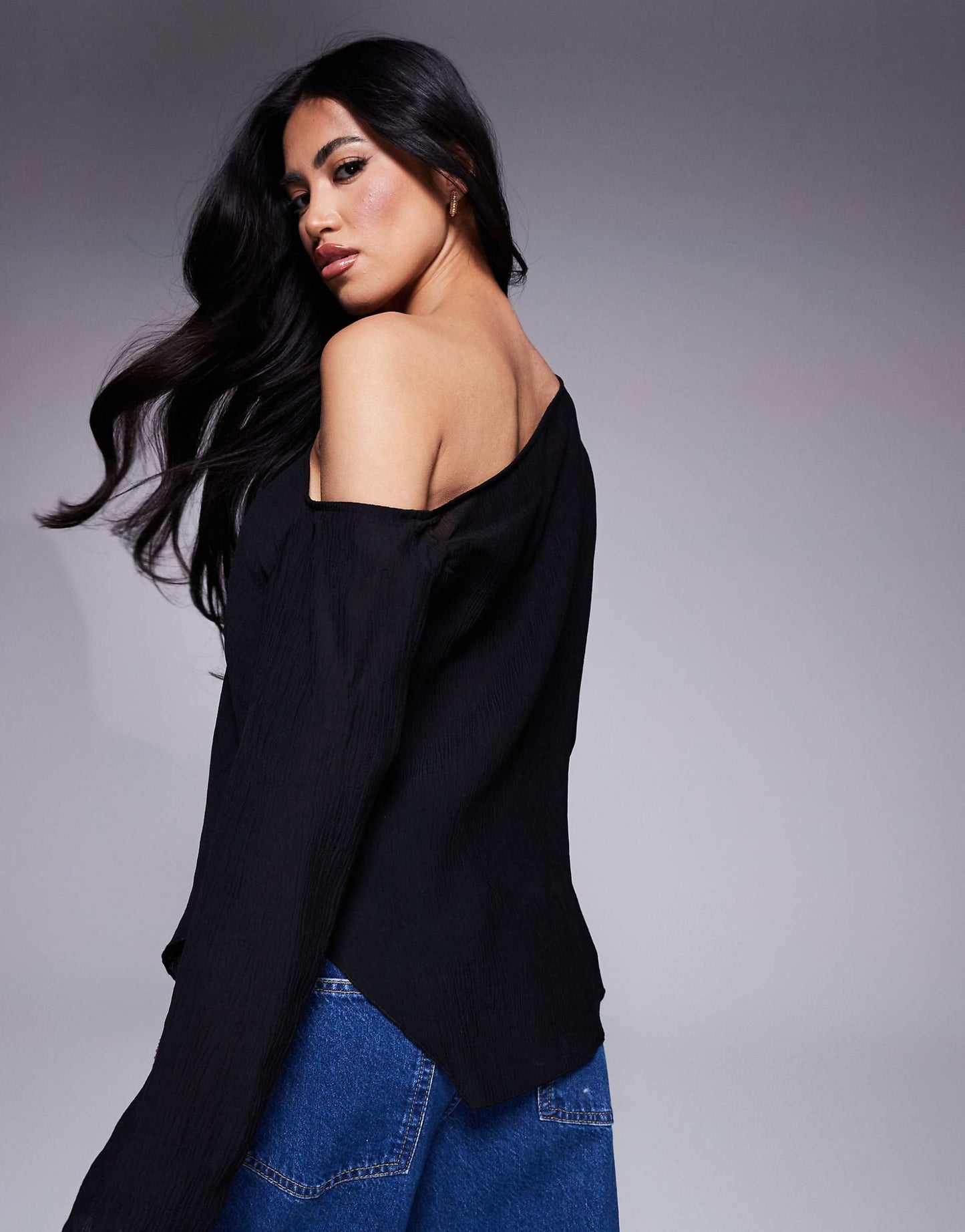 Off Shoulder Long Sleeve Top