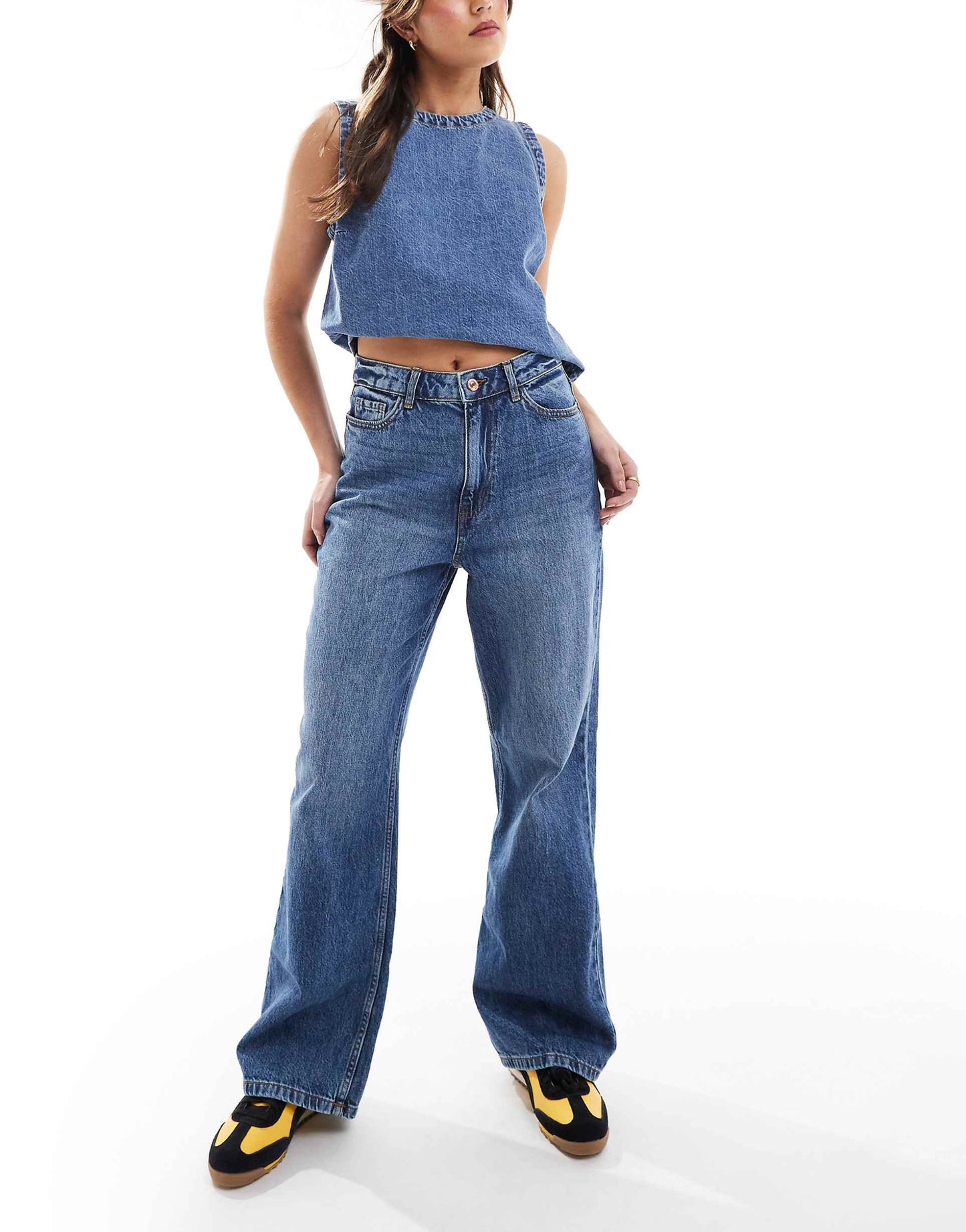 Adalae Wide Leg Jean