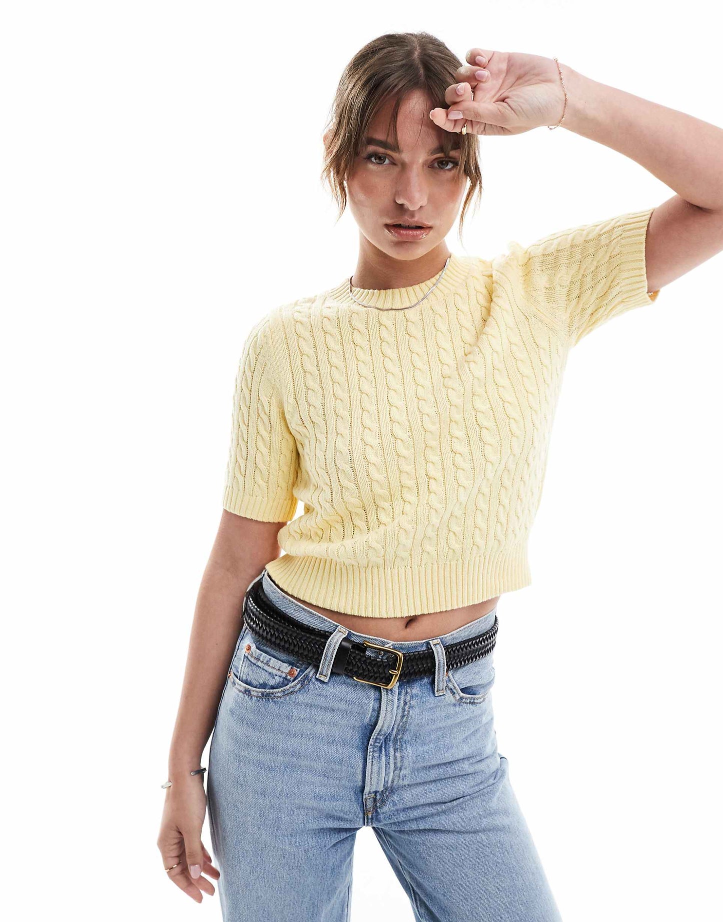 Cable Knitted Tee