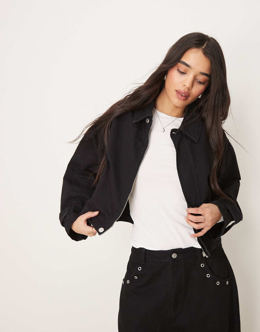 Denim Jacket With Adjustable Waist