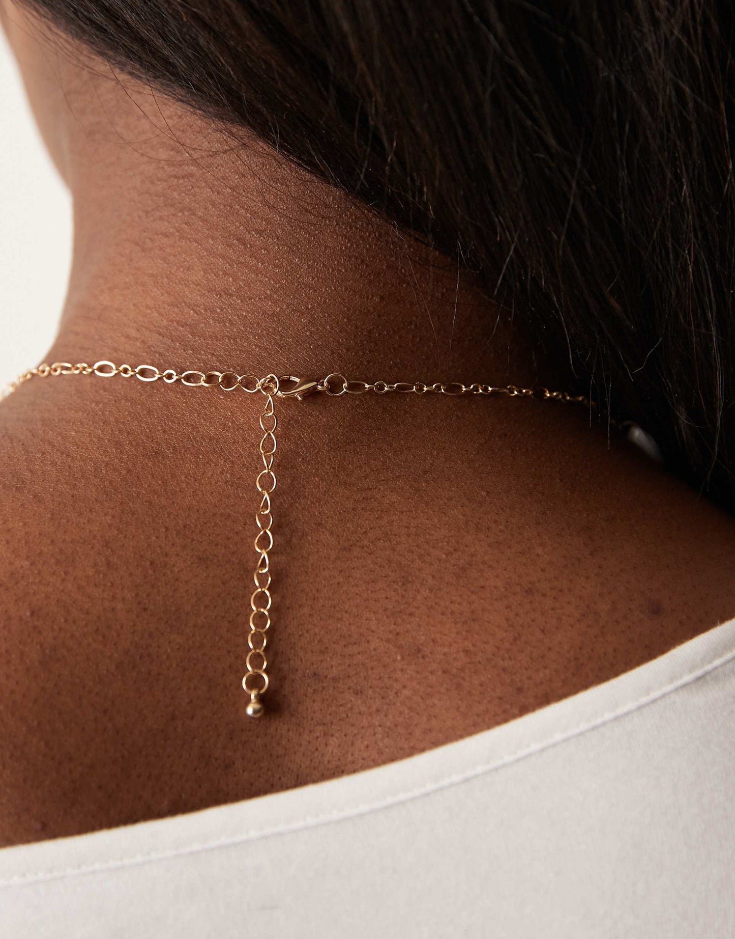 Shell And Natural Stone Multicharm Necklace