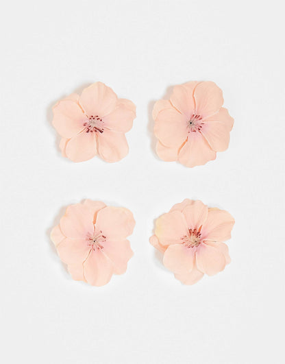 Pack Of 4 Flower Hair Clips