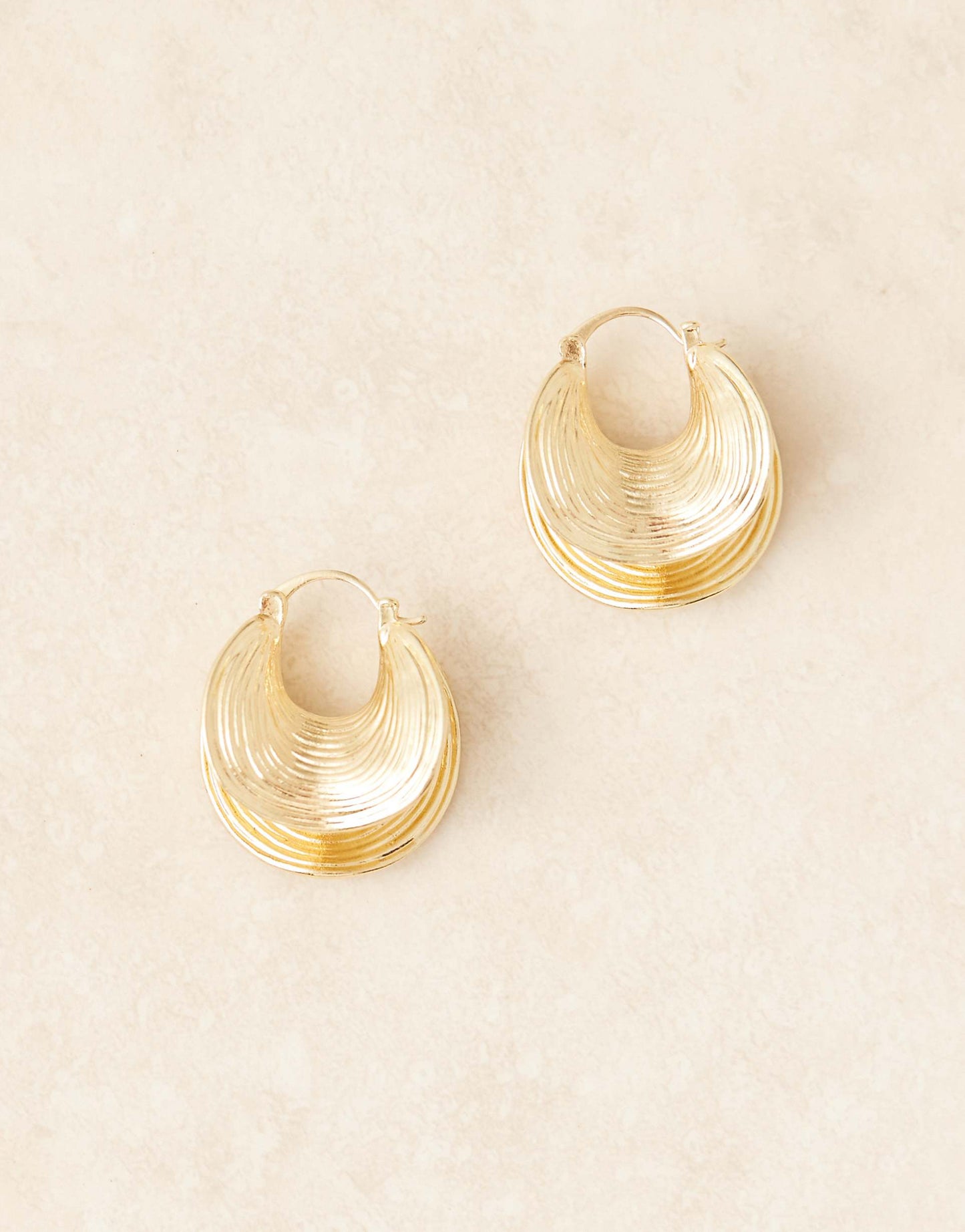 Textured Statement Hoop Earrings