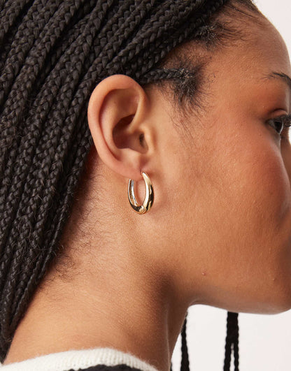 Oval Hoop Earrings