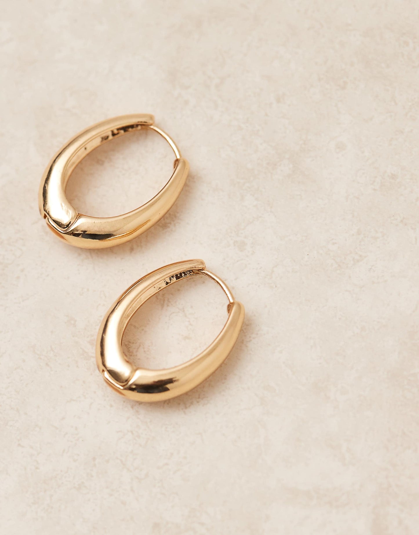 Oval Hoop Earrings