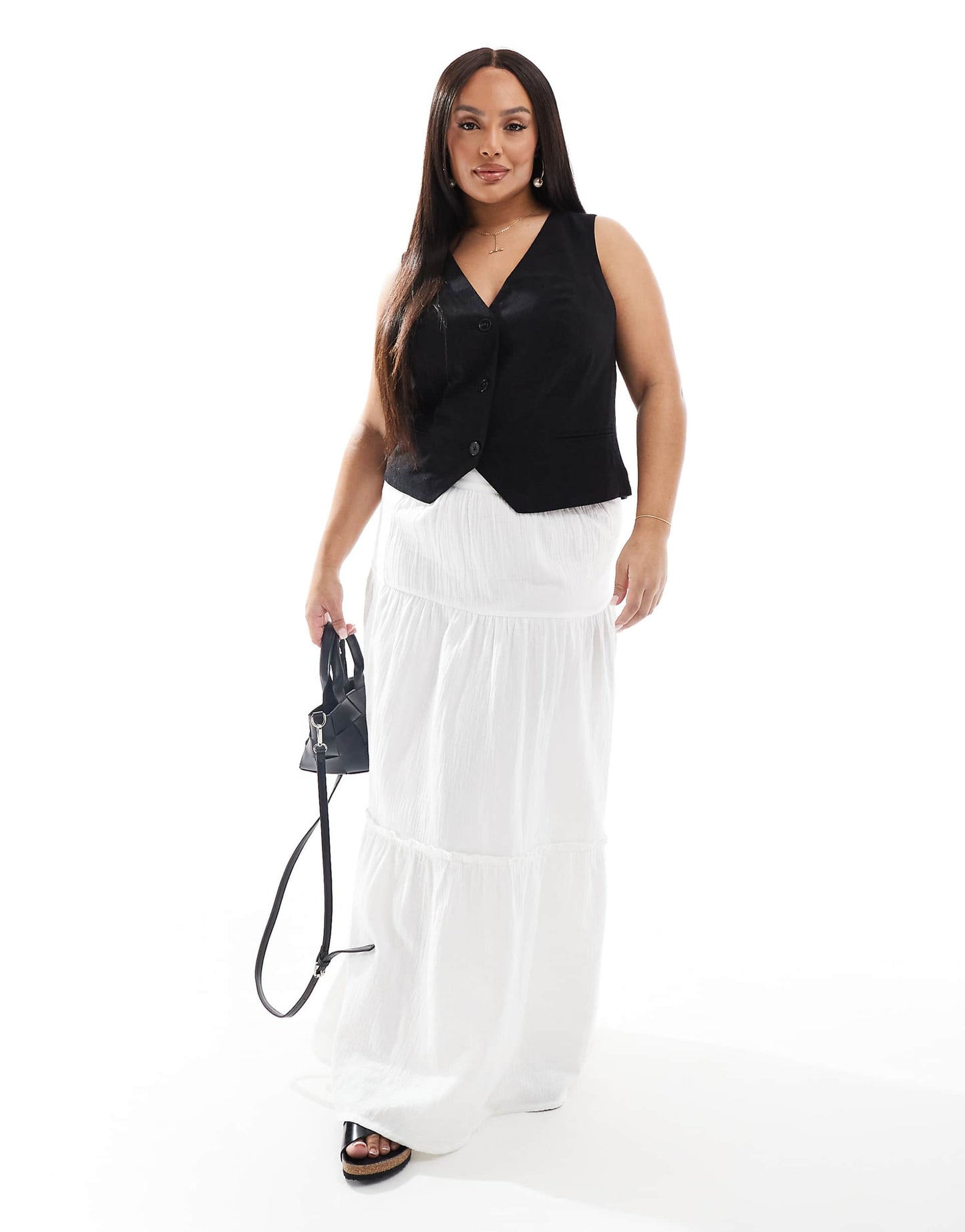 Exclusive Tiered Maxi Beach Skirt