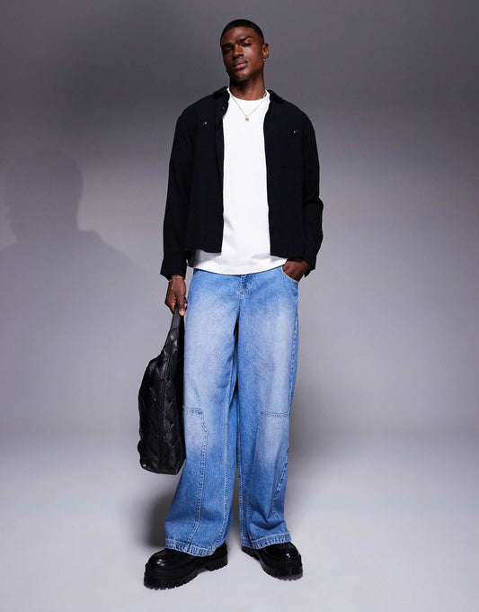 Super Baggy Jeans With Carpenter Details