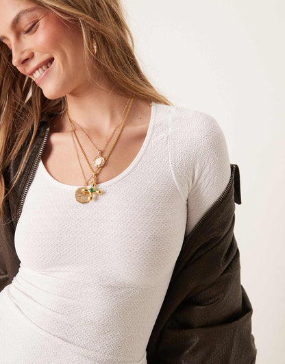 Love Letter Round Neck Long Sleeve Top