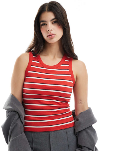 Bra Detail Vest Tops