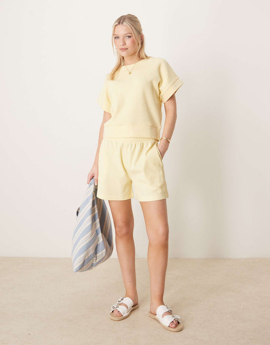 Longline Waffle Short