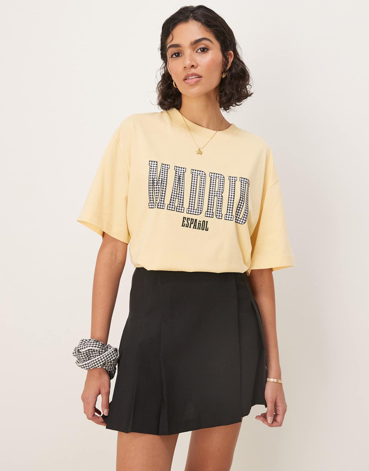 Oversized T-Shirt With Madrid Graphic