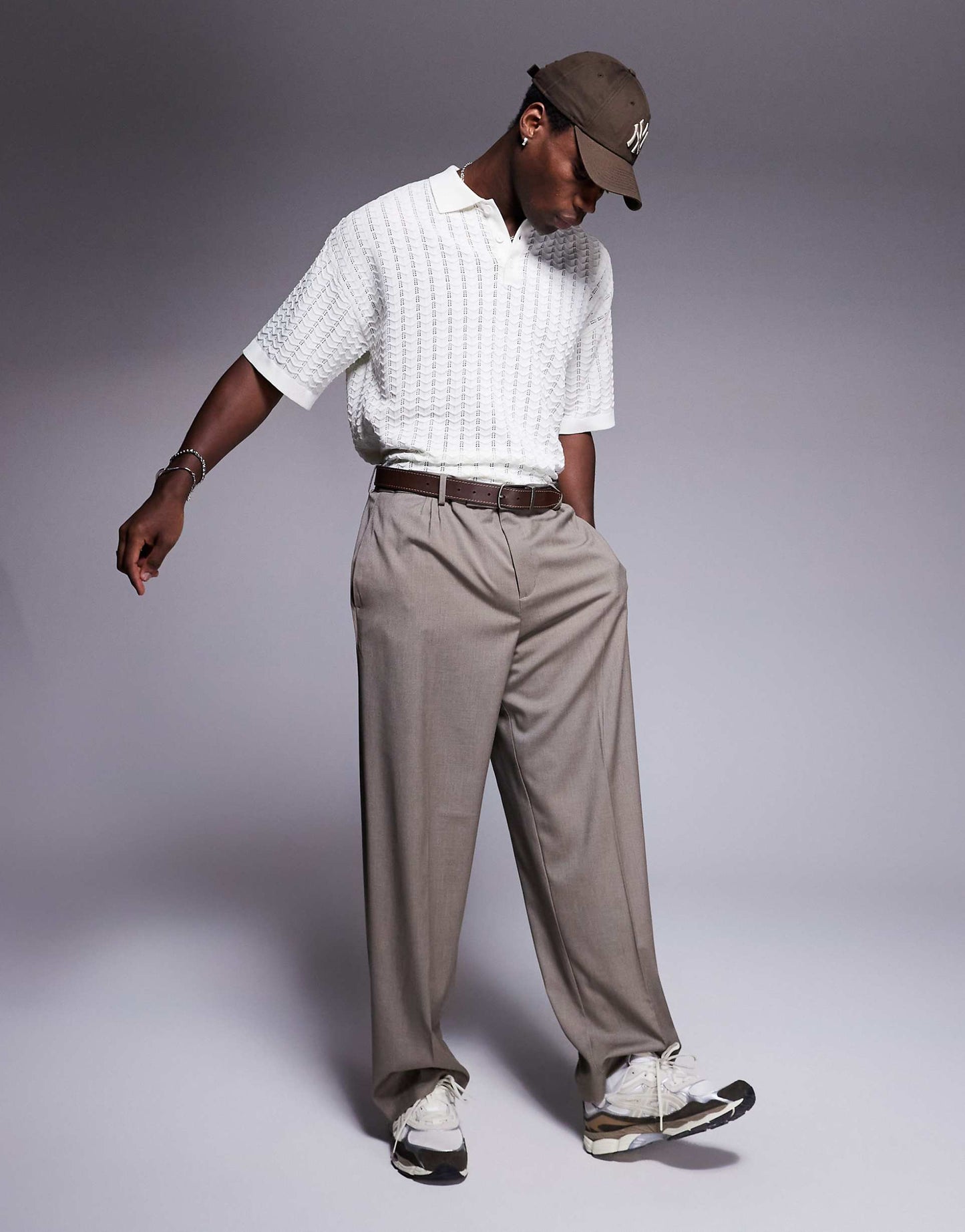 Knitted Texture Polo Shirt