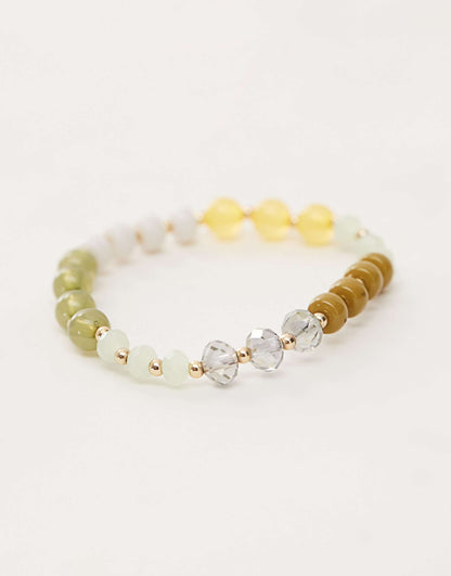 Multi Bead Elasticated Bracelet