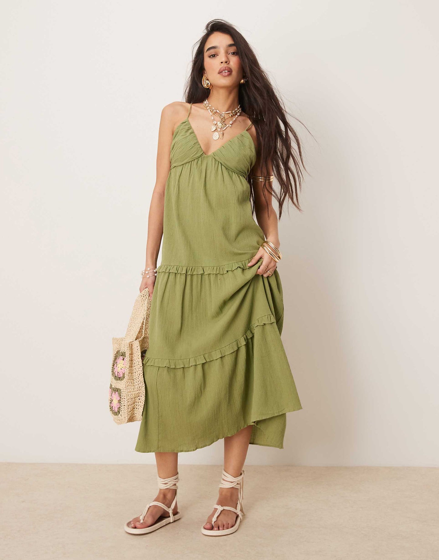 Crinkle Cami Maxi Dress