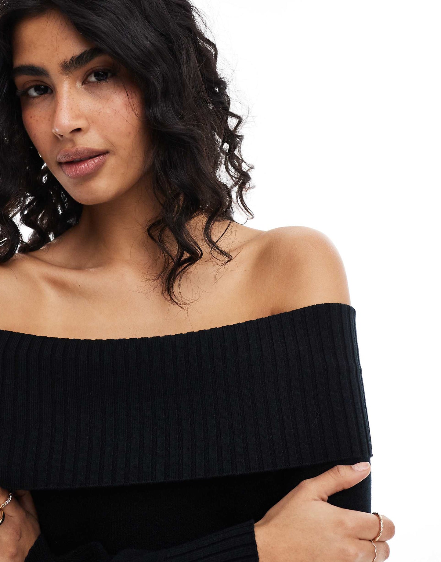 Off The Shoulder Knitted Top