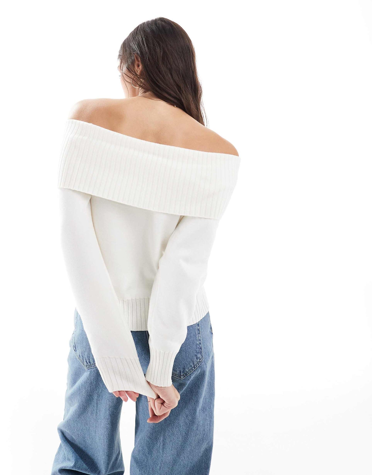 Off The Shoulder Knitted Top