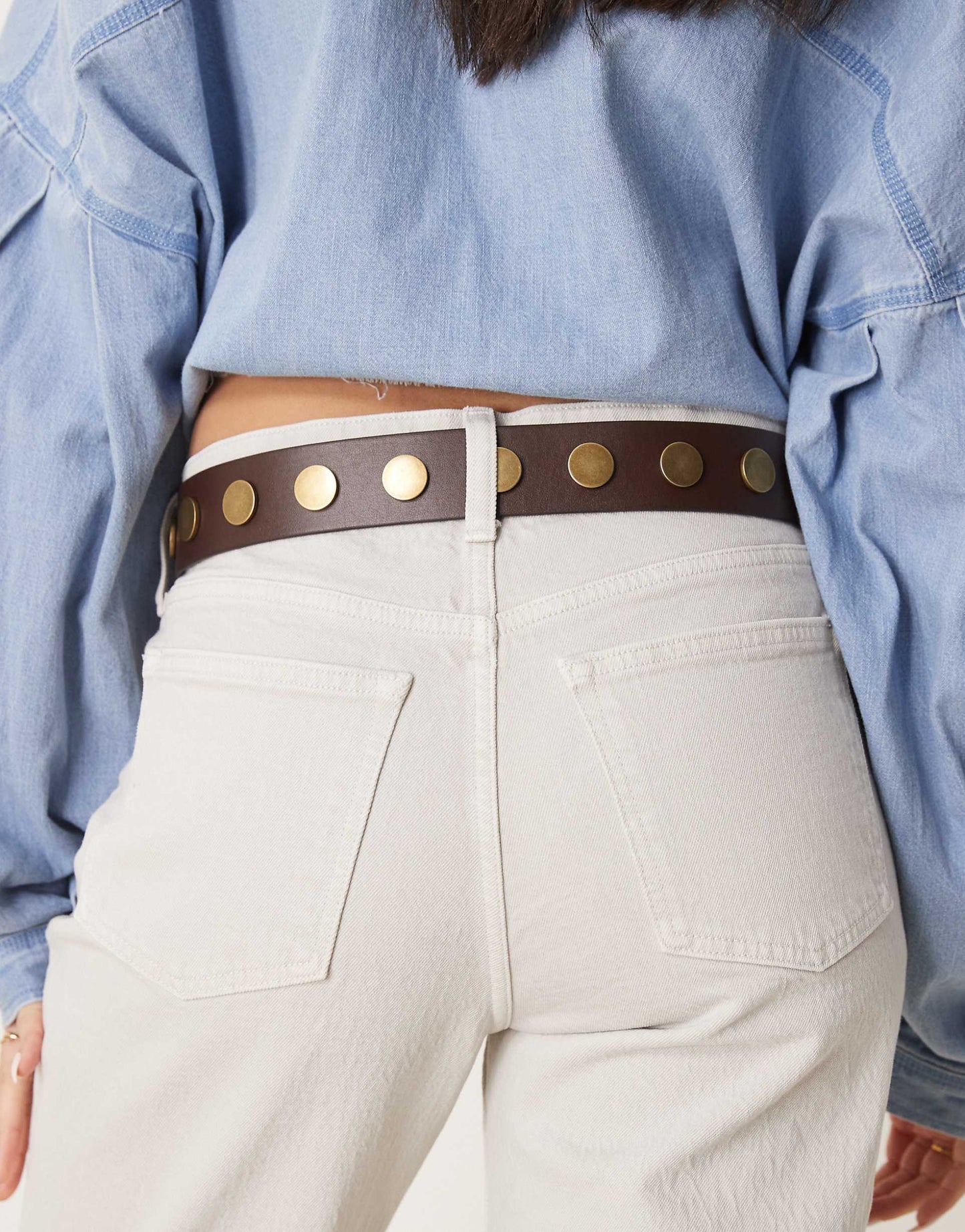 Stud Detail Waist And Hip Belt