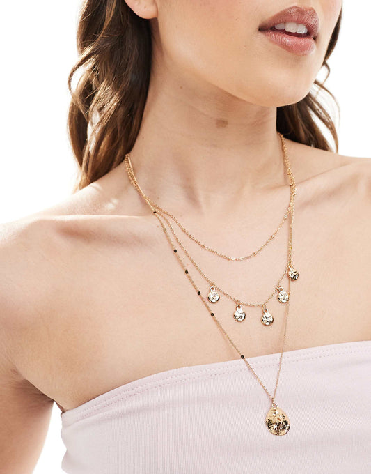 Disc Layered Necklace