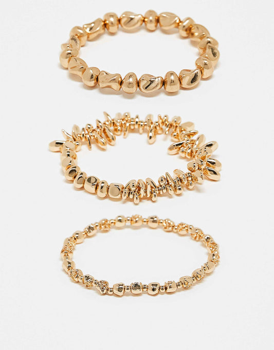Coral Reef Stretch Bangle 3 Pack
