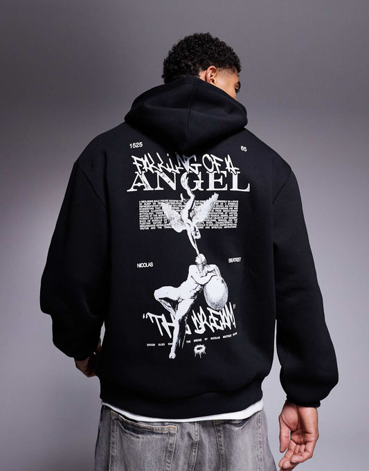 Oversized Hoodie With Back Print