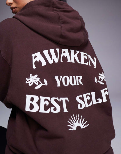 Quick Dry Oversized Training Hoodie With Back Print