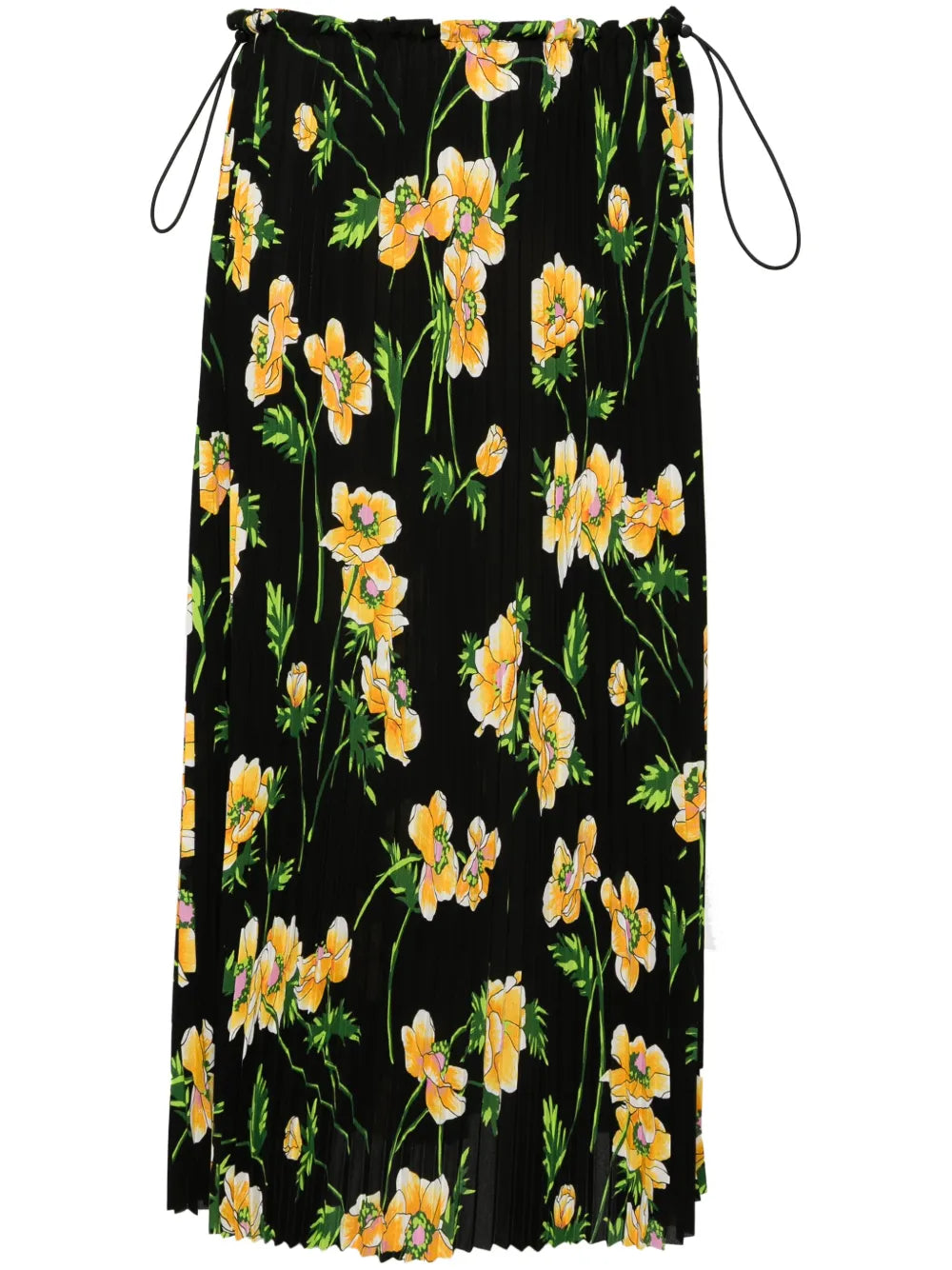Floral-Print Midi Skirt