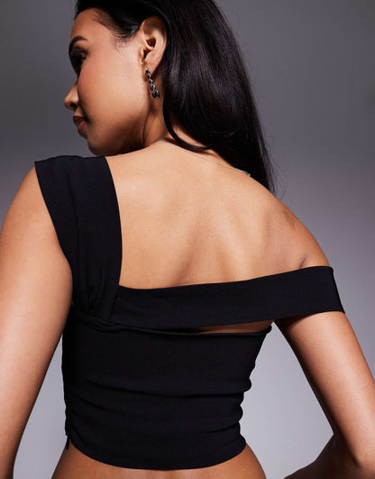 Asymmetric Crop Top