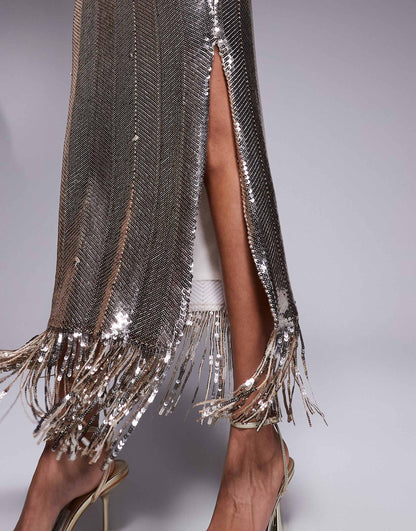 Sequin Midaxi Skirt