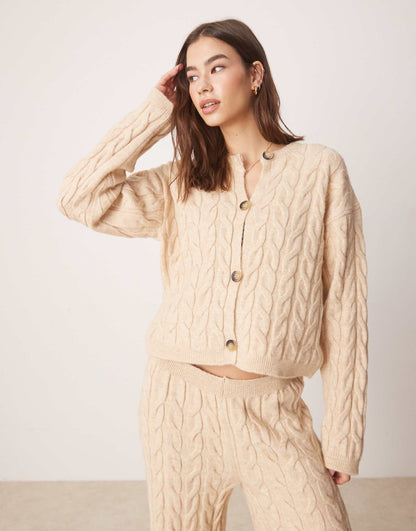 Knitted Cable Cardigan