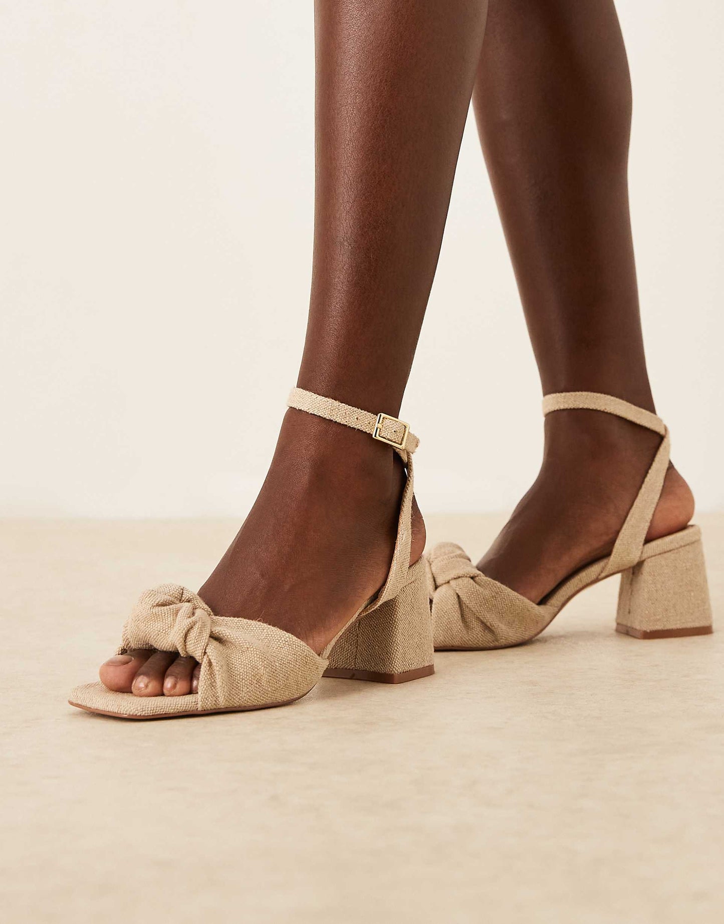 Hansel Knotted Mid Heeled Sandals