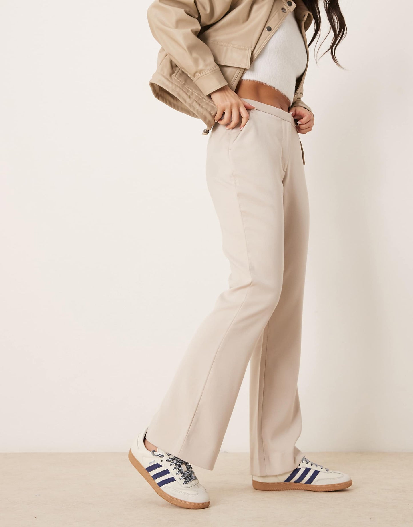 Curvy Low Rise Bootcut Trousers