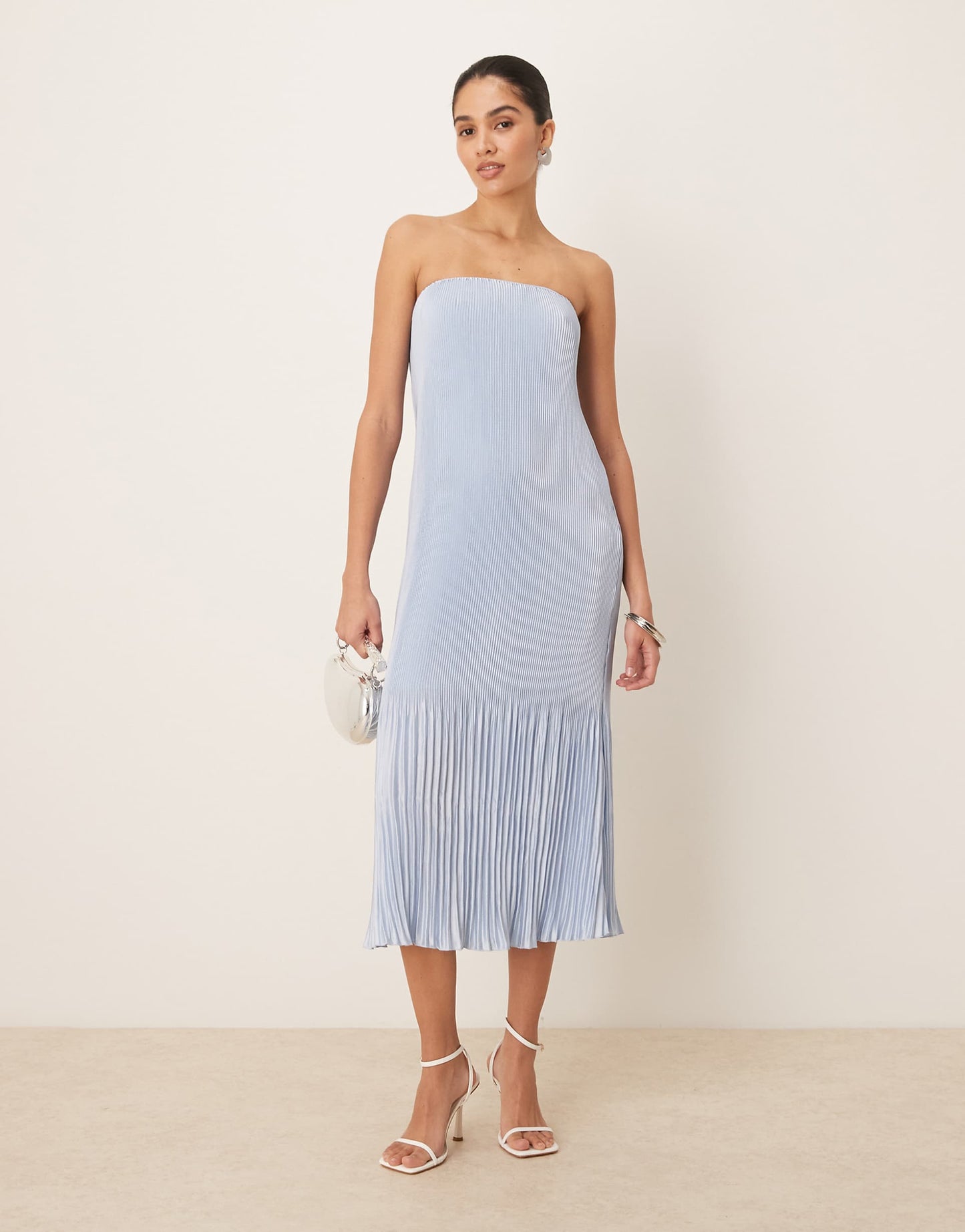 Strapless Giselle Pleat Maxi Dress